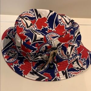 red blue jays bucket hat